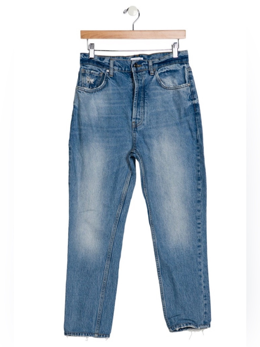 Anine Bing Light Blue Straight Leg Jeans